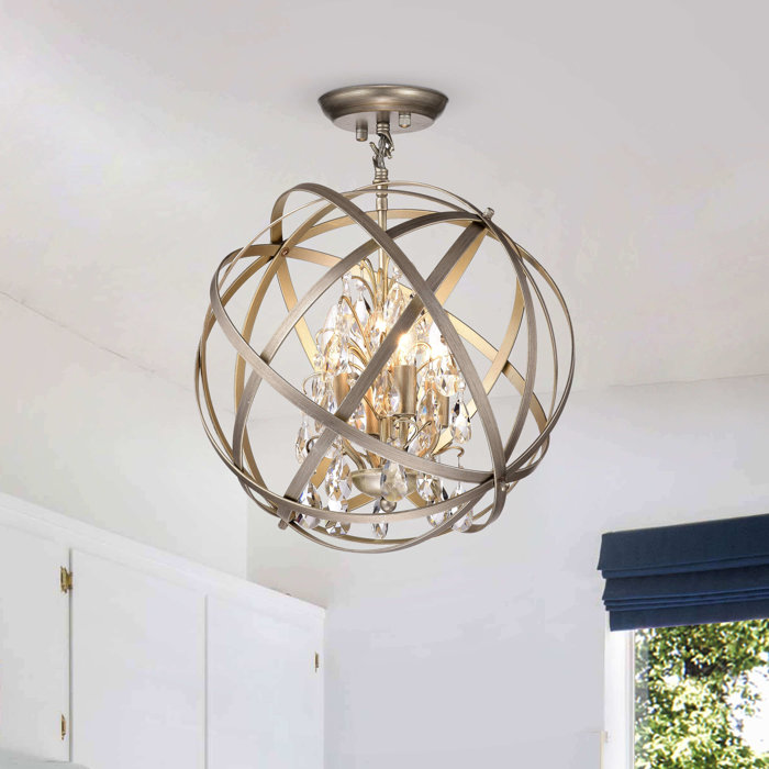 House of Hampton® Gil 4 Light Candle Style Globe Chandelier with